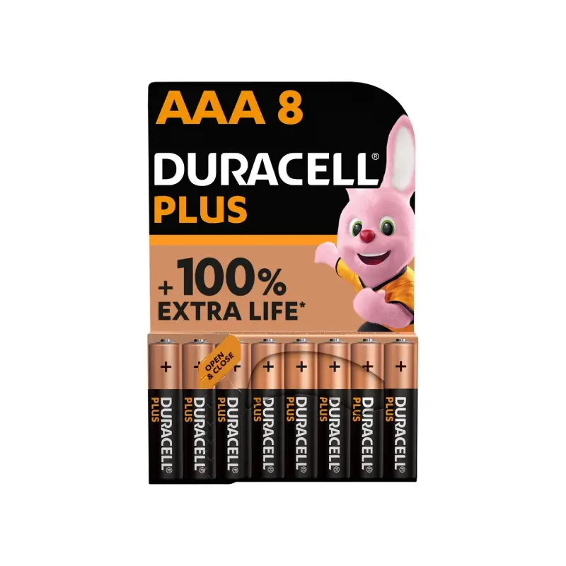 Duracell PLUS 100% AAA 8PACK