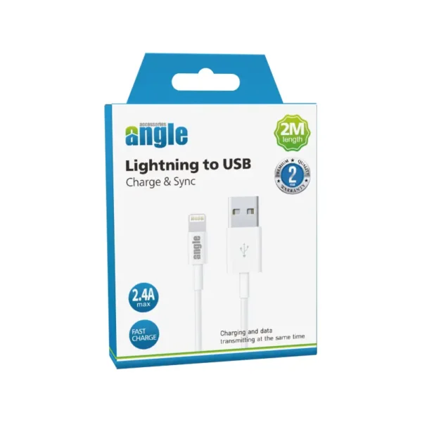 ANGLE LIGHTNING TO USB 2M
