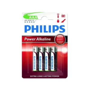 PHILIPS POWER ALKALINE AAA 4 PACK