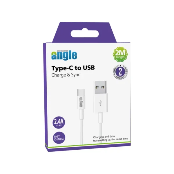 Angle Type C to USB 2M